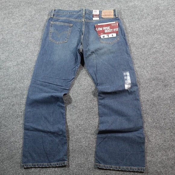 Levis 527 Jeans Men 36x30 Blue Bootcut Denim Slim Boot Whisker Western Y2k 14510 - Picture 1 of 12
